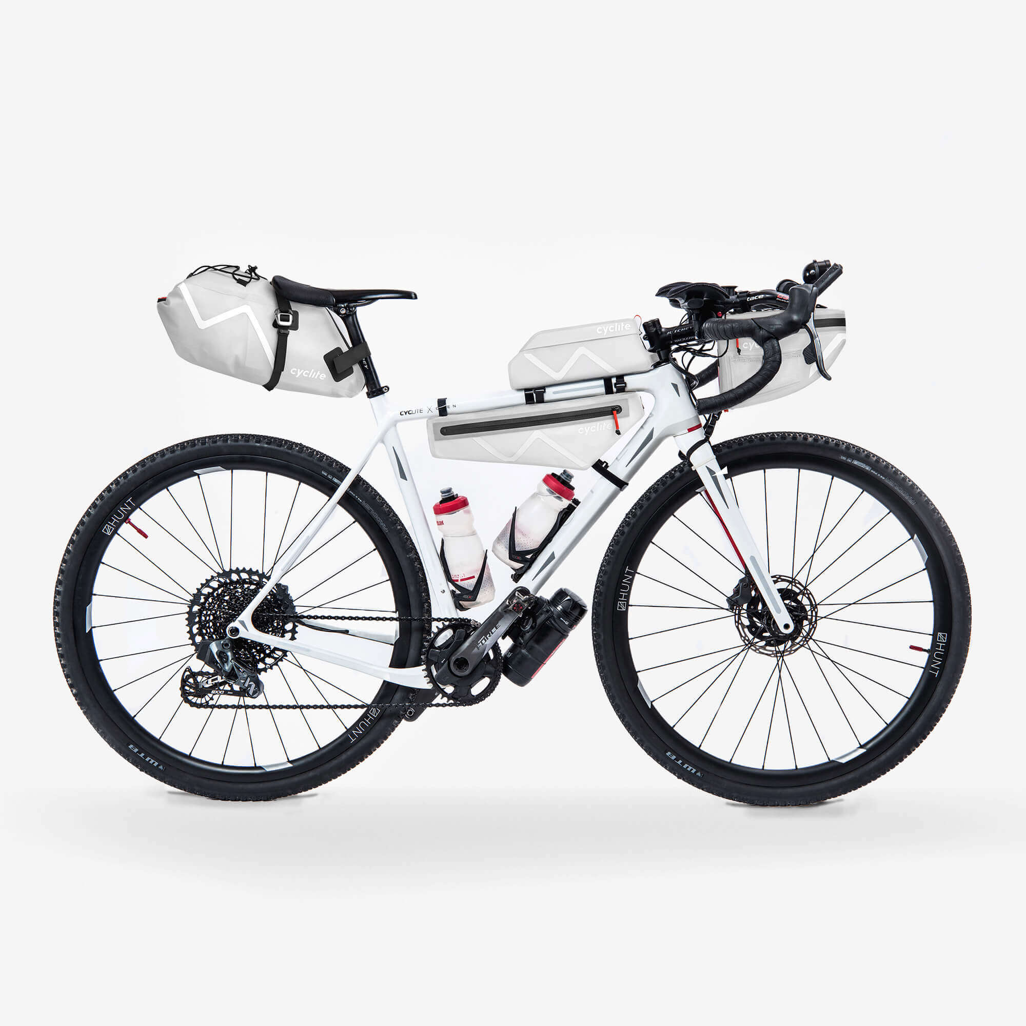 gravelbike fahrradtasche RACE SET – Bikepacking Set mit 16,8 l Volumen